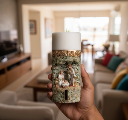 Vela Presépio | A Luz que Abençoa Seu Lar