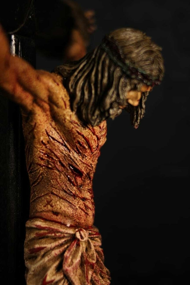 CRUCIFIXO PAIXÃO DE CRISTO CHAGAS ULTRA REALISTAS PAREDE