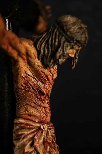 CRUCIFIXO PAIXÃO DE CRISTO CHAGAS ULTRA REALISTAS PAREDE