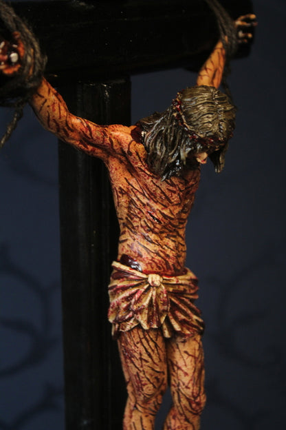 CRUCIFIXO MESA PAIXÃO DE CRISTO CHAGAS ULTRA REALISTAS