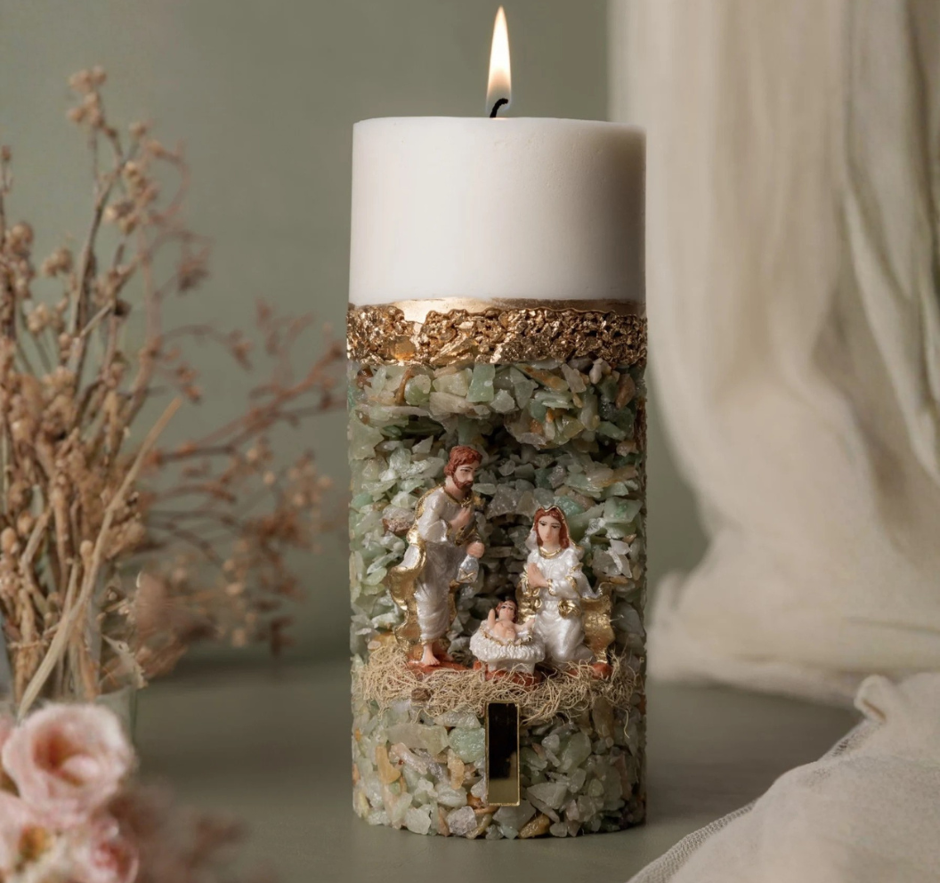 Vela Presépio | A Luz que Abençoa Seu Lar