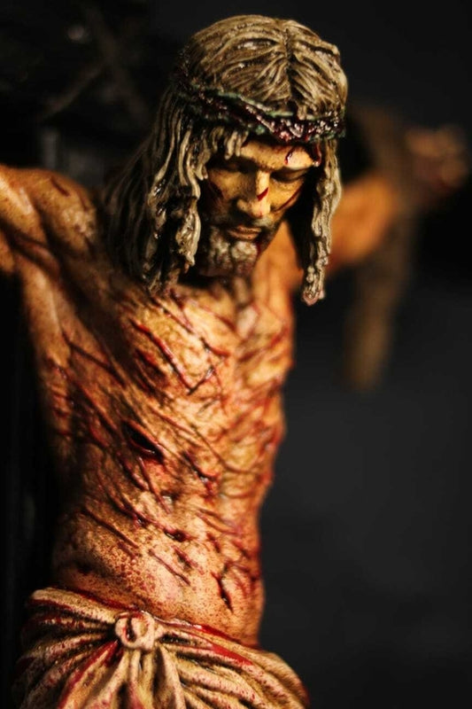CRUCIFIXO PAIXÃO DE CRISTO CHAGAS ULTRA REALISTAS PAREDE