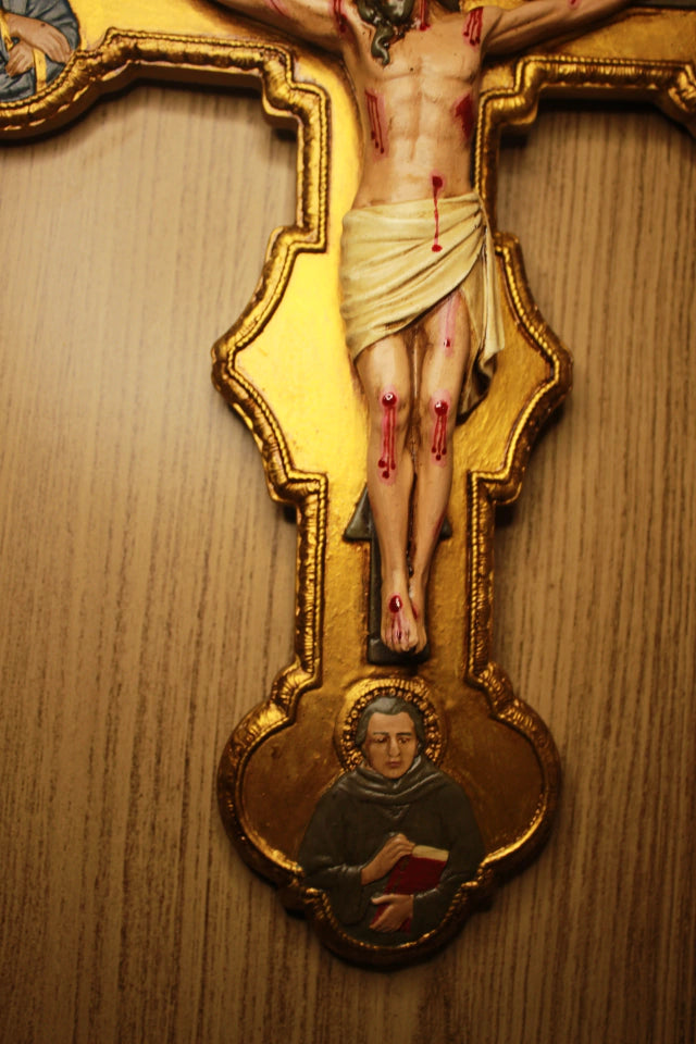 Crucifixo Franciscano Chagado de Resina