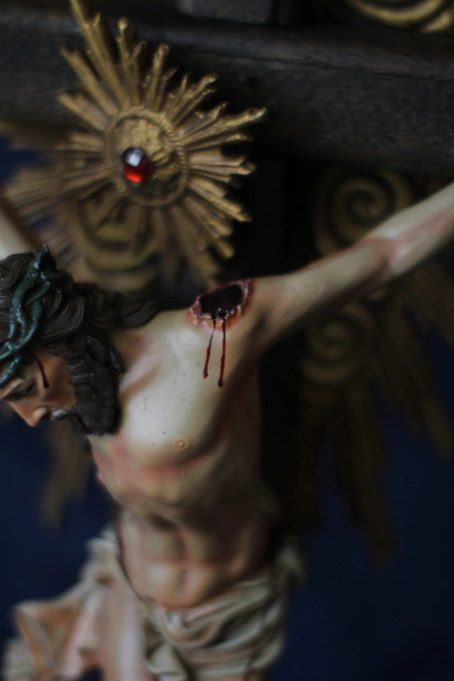 CRUCIFIXO BARROCO PETRUS RESPLENDOR MESA