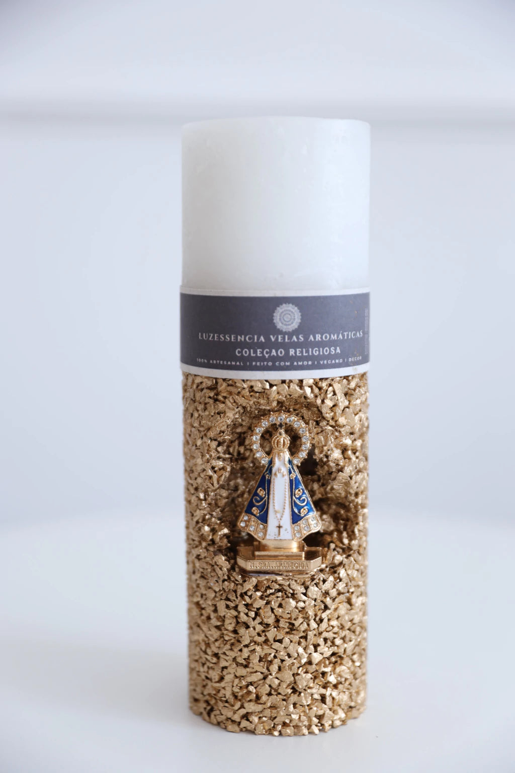 Vela Nossa Senhora Aparecida Dourada GRANDE